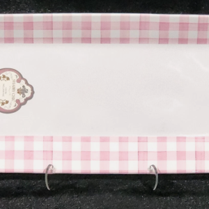 Pink Gingham Serving Tray (Quantity 3)