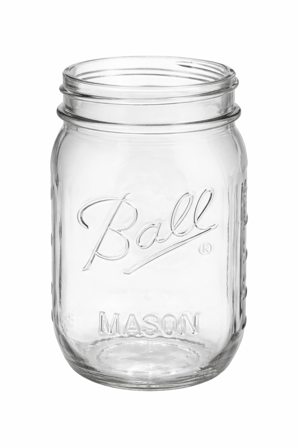 Clear Glass Mason Jar — 16 oz.
