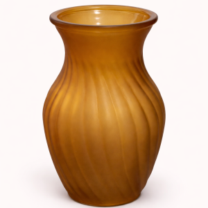 Amber Swirl Florist's Vase