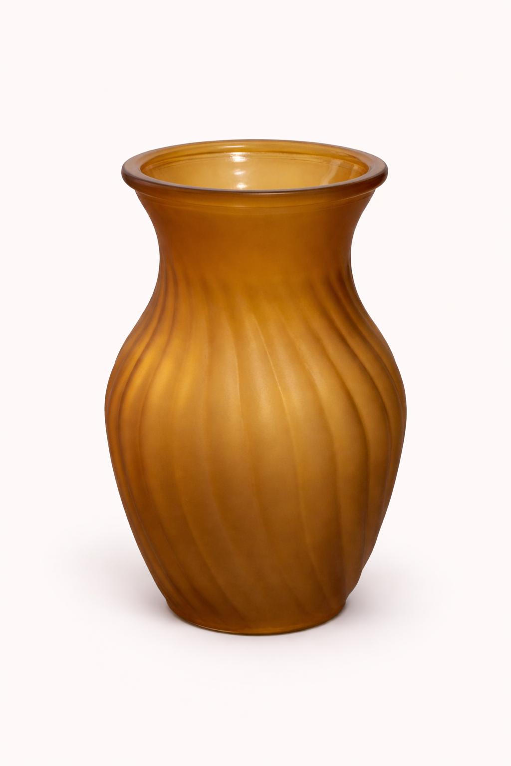 Topaz Satin Optic Glass Vase