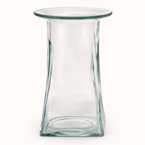 The River Glass Clear Art Glass Vase (Quantity 1)