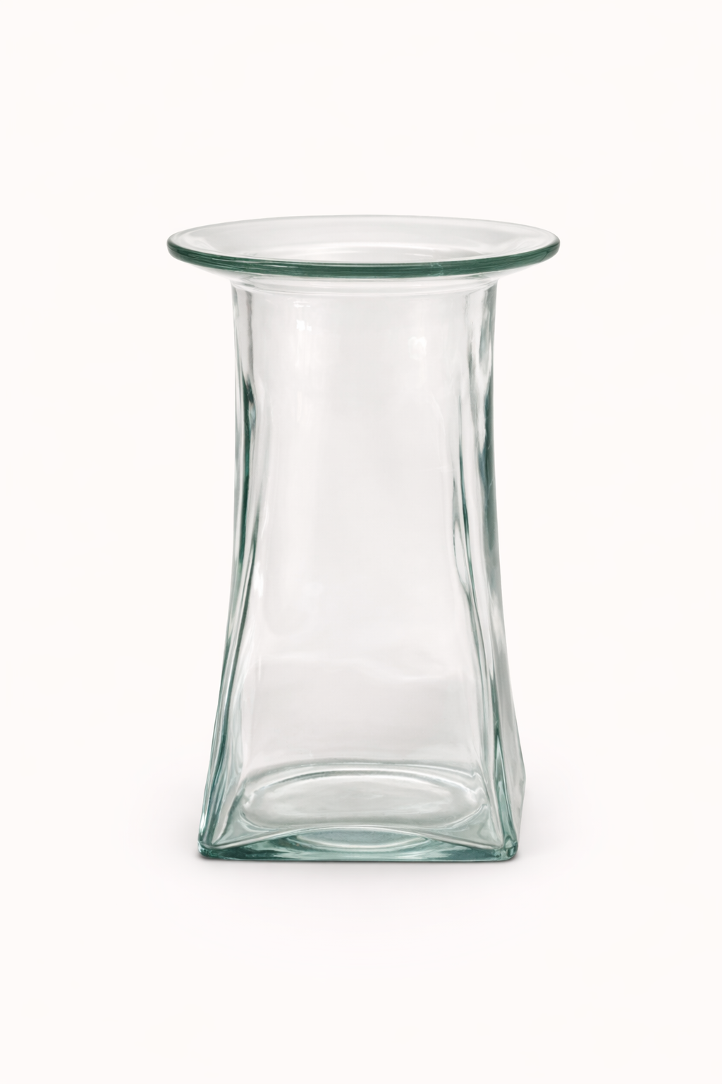Clear Glass Plateau Vase