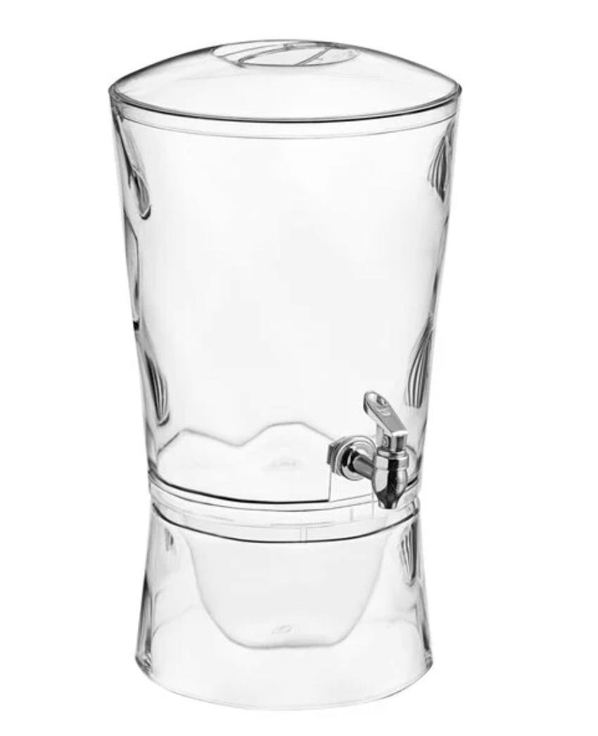 Sculptured Acrylic Beverage Dispenser — 3 Gallon