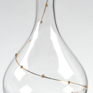 Gold Beaded Decanter Vase (Quantity 1)