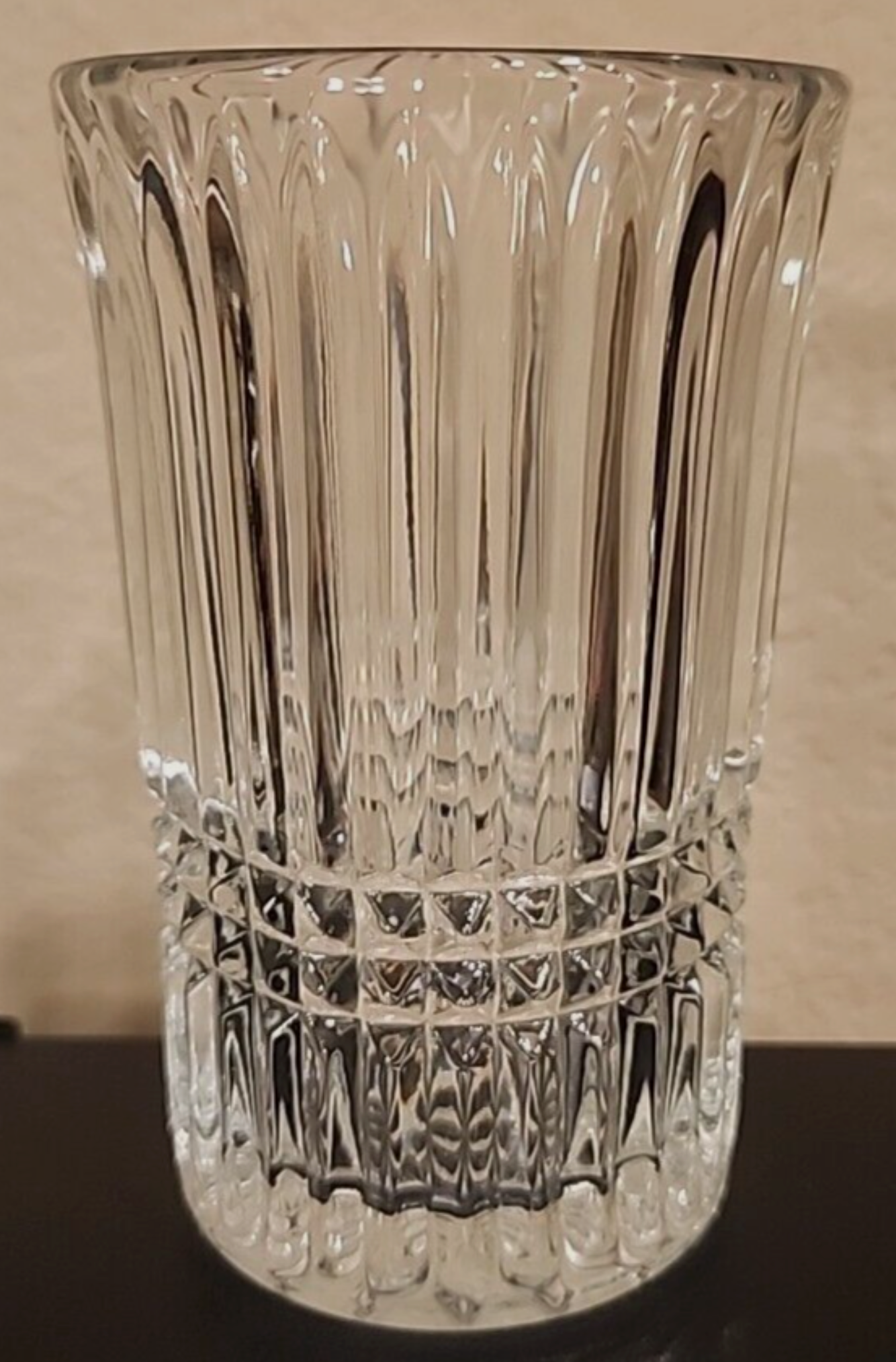 Fostoria “Aspen” Highball — Pressed Glass Vase (5 3/8″ x 3 1/4″)