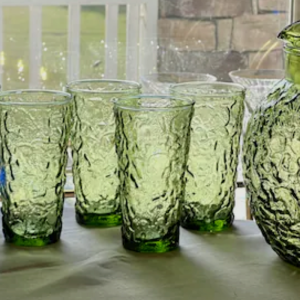 Vintage Anchor Hocking Lido “Soreno” and “Milano” Glassware Collection - 1 set available