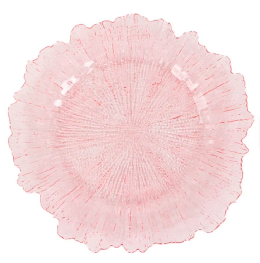 Blush Reef Acrylic Charger — 13″