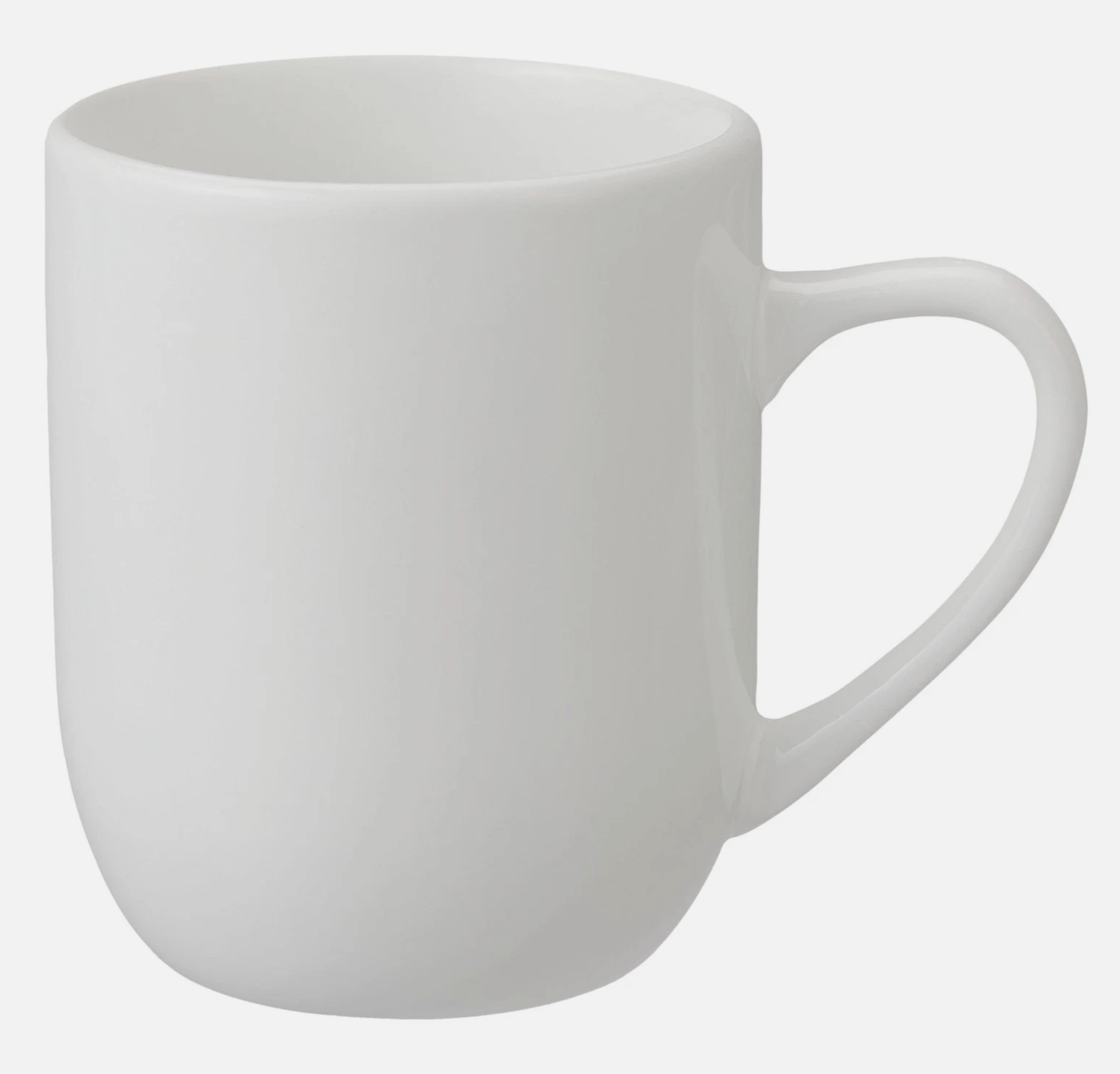 White Ceramic Coffee Mug — 12 oz