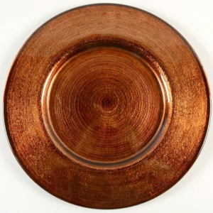 Glass Copper Charger — 13″