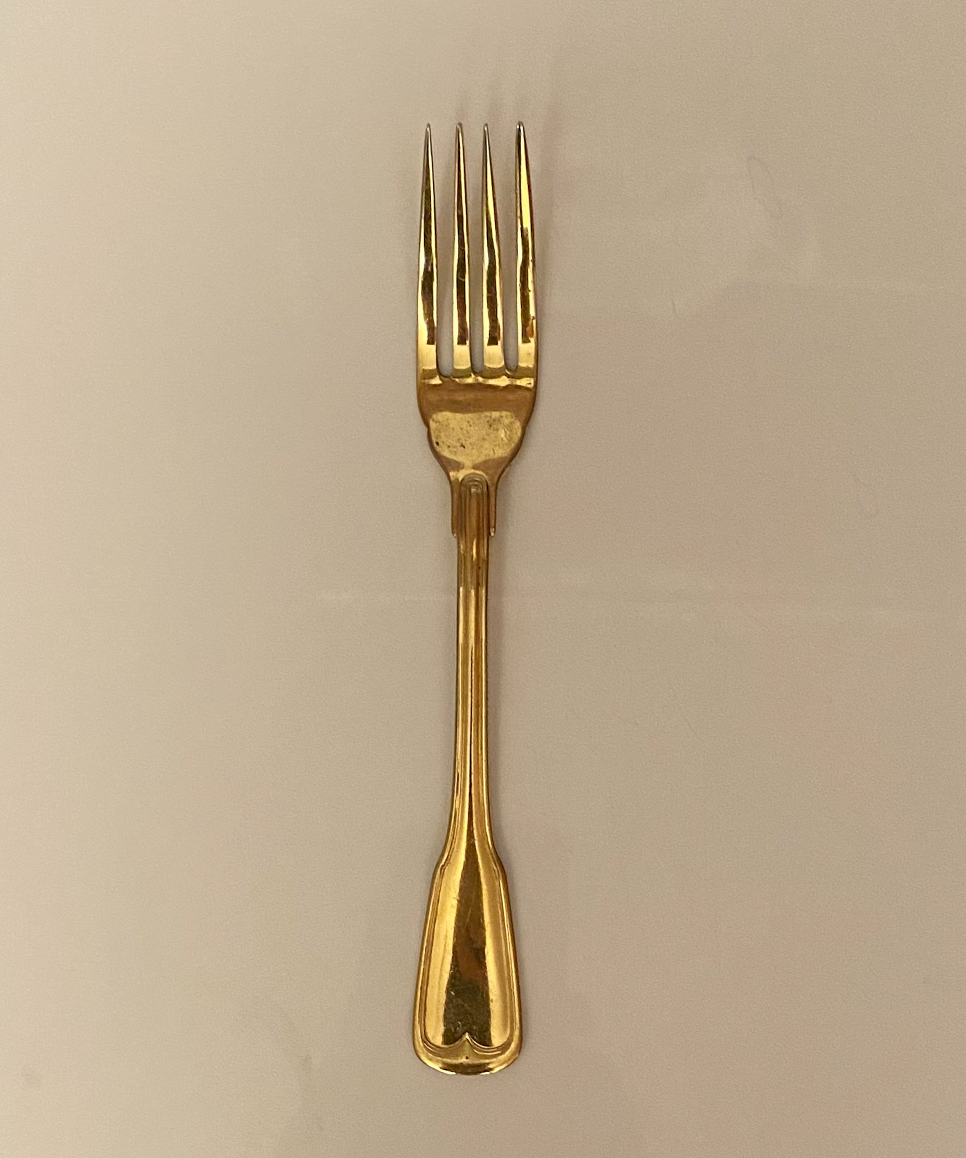 Gold-Finish Dinner Fork (Ridgewells)