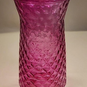 Magenta Art Glass Paula Vase (Quantity 1)