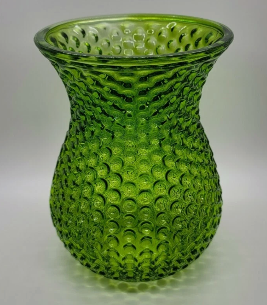 “Luscious” Dimpled Glass Vase – 5.25″ x 7.5″