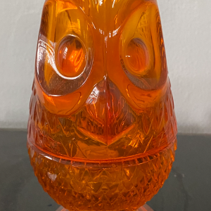 Amber Owl Hobnail Fairy Lamp (Quantity 1)