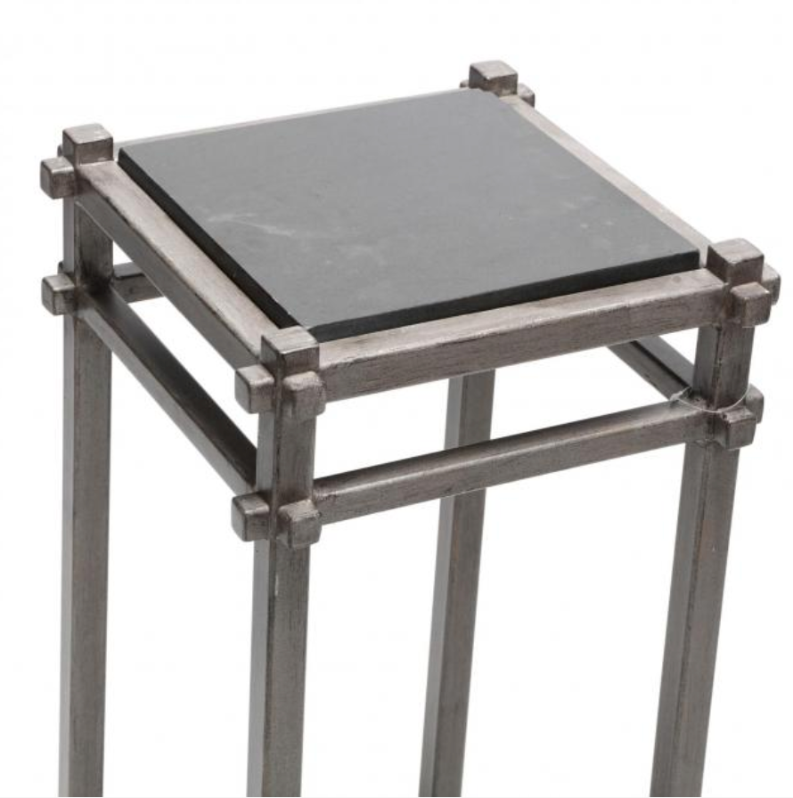 Architectural Pedestal with Stone Insert