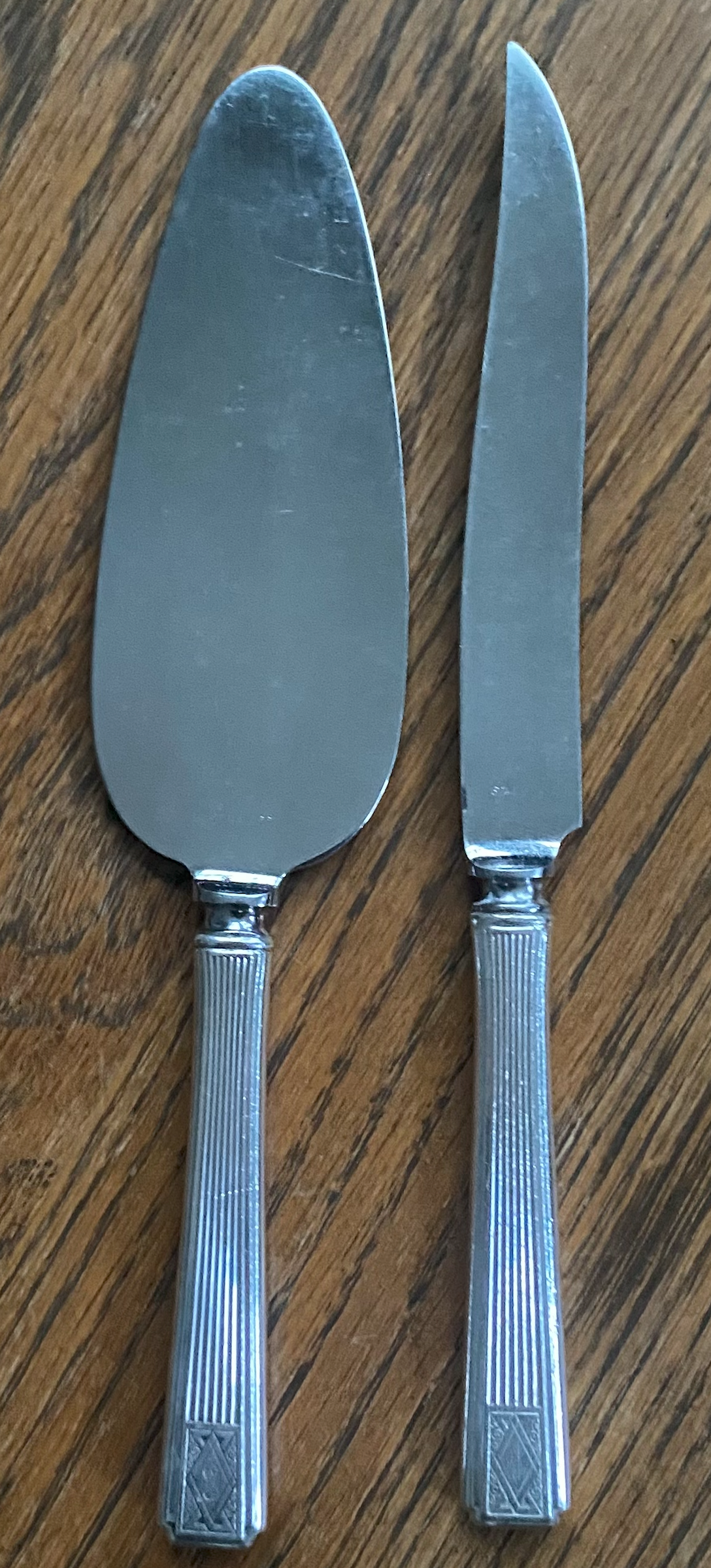 Ceremony Cake Knife and Server Pair — Noblesse, 1930
