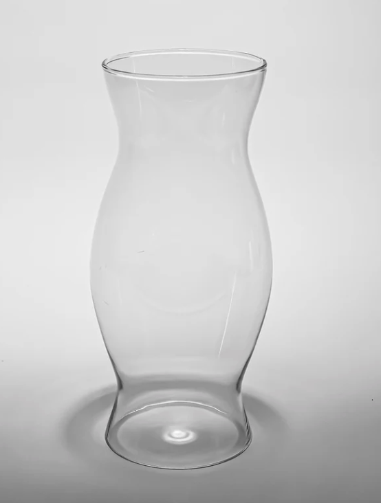 Clear Glass Hurricane Chimneys — Assorted Heights