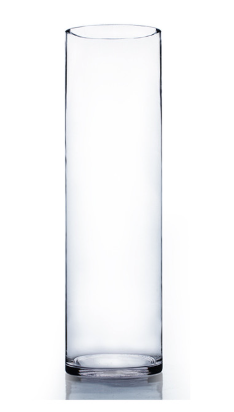 Tall Clear Cylinder — 20″