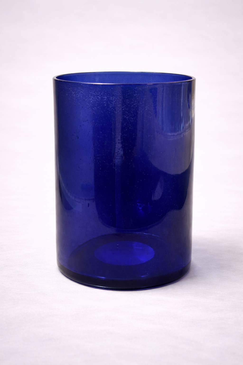 Contemporary Cobalt Cylinder Vases – 8″ H x 5″ W
