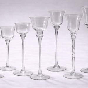 Crystal Stem Candlesticks