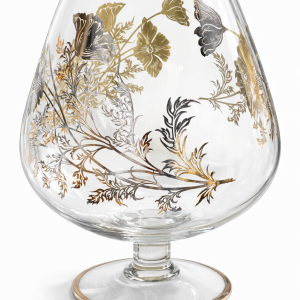 Gold & Silver Botanical Snifter Vase (Quantity 1)