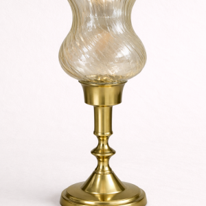 Brass Hurricane Candle Holder