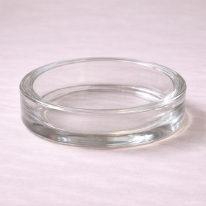 Low Glass Votive Dish