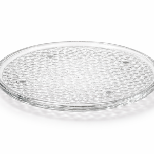 Textured Glass Candle Plate*