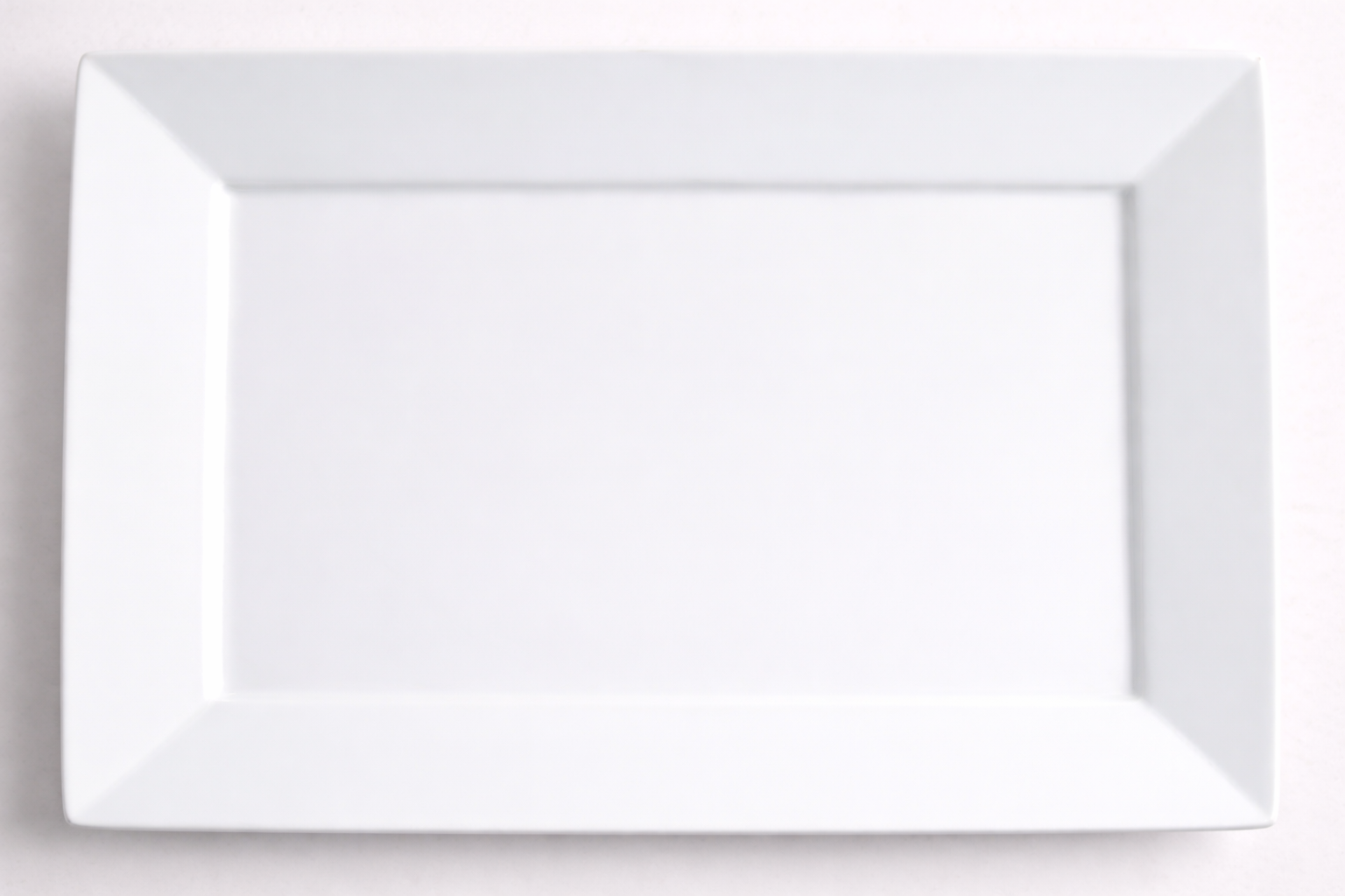 Rectangular Serving Platter – White Porcelain (14″ × 11″)