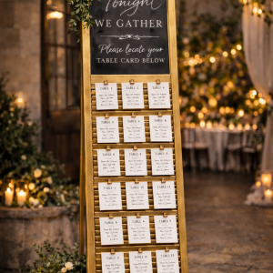 Vintage-style door frame for escort cards and seating displays. (Quantity 1)
