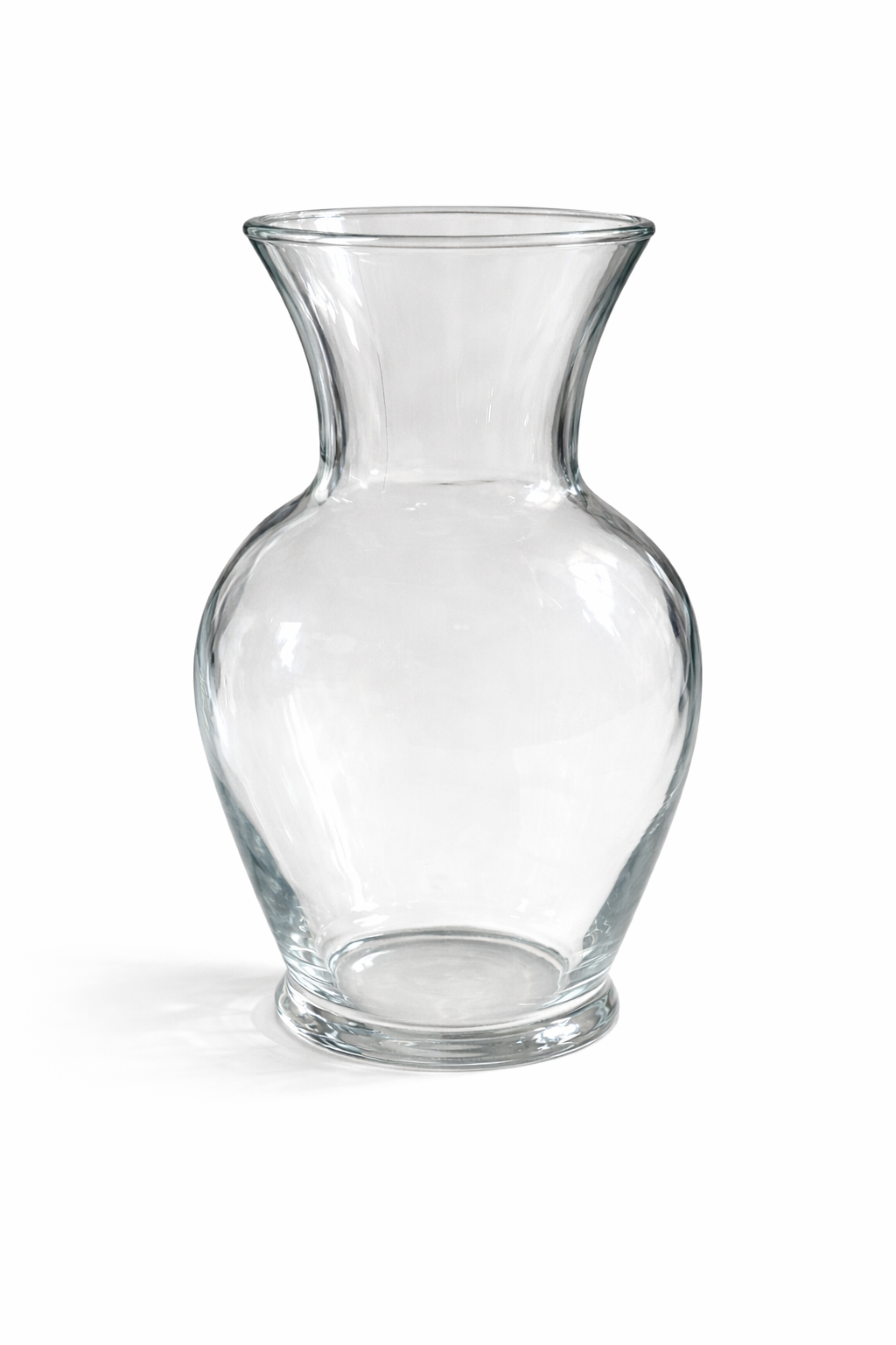 Classic Curved Glass Vase — 8.75″