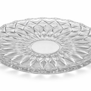 Sunburst Glass Candle Plate
