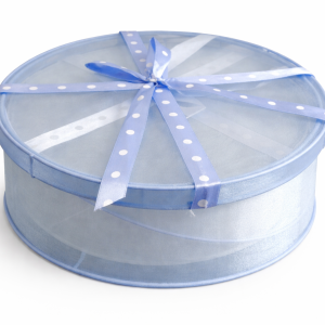 Blue Organza Favor Box (Quantity 1)
