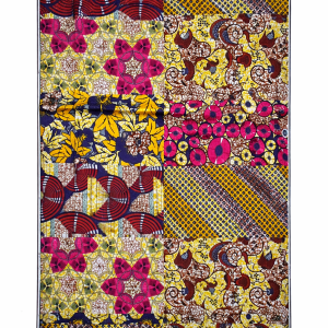 Vlisco Dutch Wax Fabric, 45"X216" (Quantity 1)