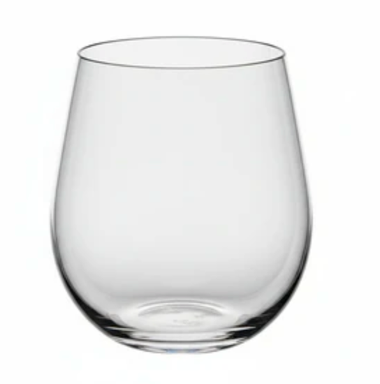 Clear Acrylic Stemless Wine Glasses