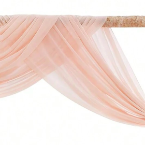 Blush Sheer Arch Drape (Quantity 1)