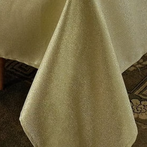 Metallic Gold Tablecloth - 52x70  (Quantity 6)