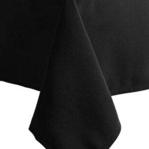 Black Tablecloth - 90x132  (Quantity 8)