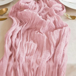 Pink Cheesecloth Runners  (Quantity 6)