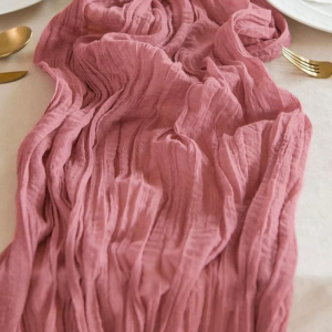 Rose Cheesecloth Runner  (Quantity 9)