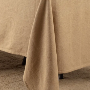 Natural Linen-Look Tablecloth (Quantity 3)