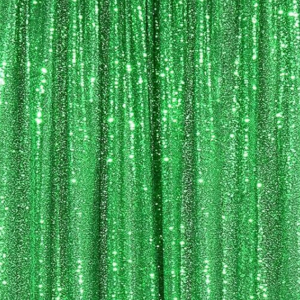 Shamrock Green Sequin Backdrop - 15 ft  (Quantity 1)