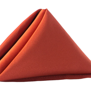 Orange Rust Polyester Napkins (Quantity 23)