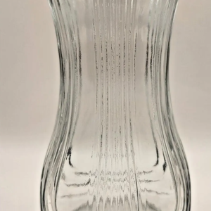 Ribbed Glass Vase