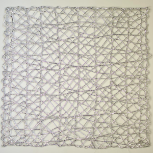 Silver Metallic Thread Placemat
