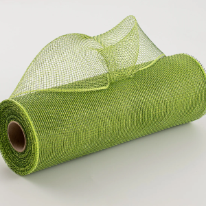 Spring Green Metallic Mesh Wrap (Quantity 1 roll)