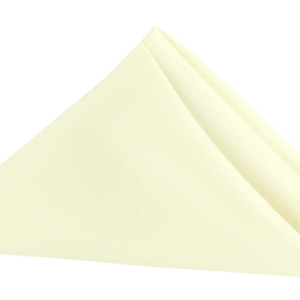 Ivory Dinner Napkins (Quantity 132)