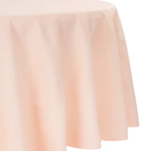 Pink Polyester Tablecloth 120" Round - (Quantity 6)