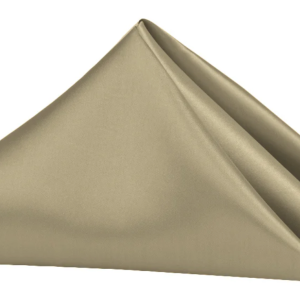 Taupe Silk Napkins (Quantity 4)