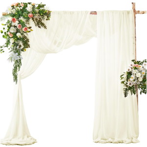 Ivory chiffon Drape Panel (Quantity 1)