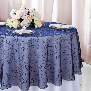 Navy Organza Overlay - 108R (Quantity 1)